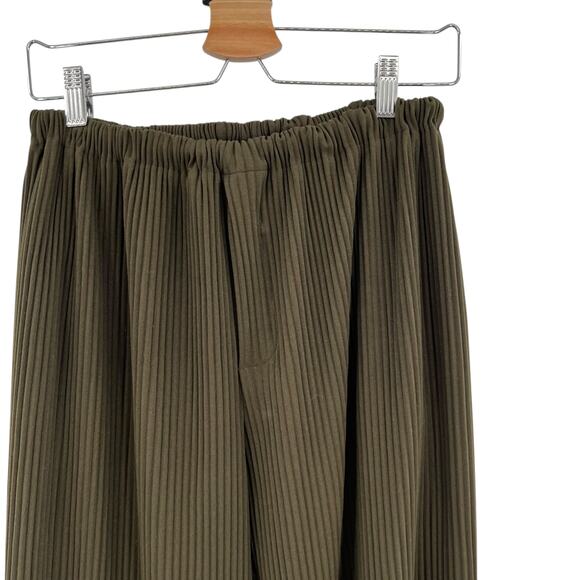 Common Market Landon Pants Pleated Drawstring Drop Crotch Olive Green Size Small - Picture 2 of 11